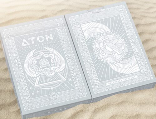 默默纸牌 Aton deck美国产太阳神 黑白艺术收藏款魔术花切扑克牌