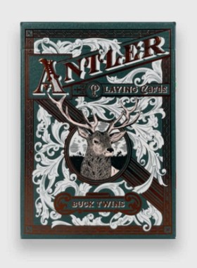 默默纸牌DD款ANTLER BUCK  deck美国新版邮票封雄鹿绿色褐色扑克