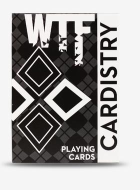 默默纸牌WTF Cardistry Spelling美国原装Devo白色花式专业扑克牌