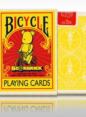 默默纸牌Bicycle Bearbrick playingcard 美国单车熊潮牌扑克牌
