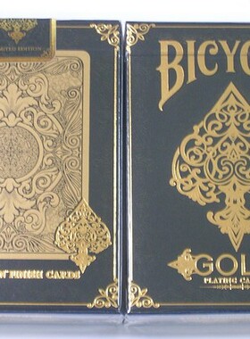 默默纸牌Bicycle Gold playing card美国原装黄金单车花切扑克牌