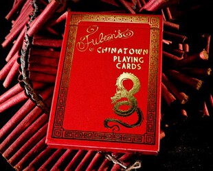 默默纸牌DD出品Fulton's Chinatown美国富尔顿唐人街红龙扑克牌