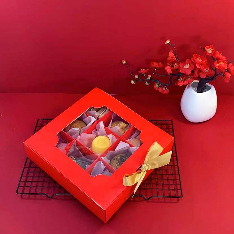 九宫格甜品盒子下午茶杯子蛋糕饼干糕点蛋黄酥蛋挞点心9格礼品盒,厨房/烹饪用具,点心包装盒/包装袋,淘宝优惠券,粉丝福利购,淘宝优惠卷