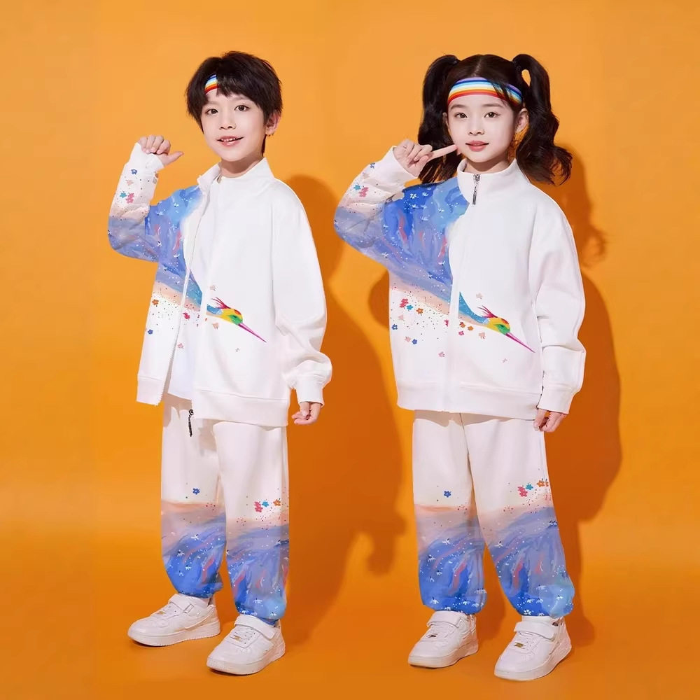 儿童小学生啦啦队服装秋季幼儿园拉拉队潮服运动会开幕式演出班服