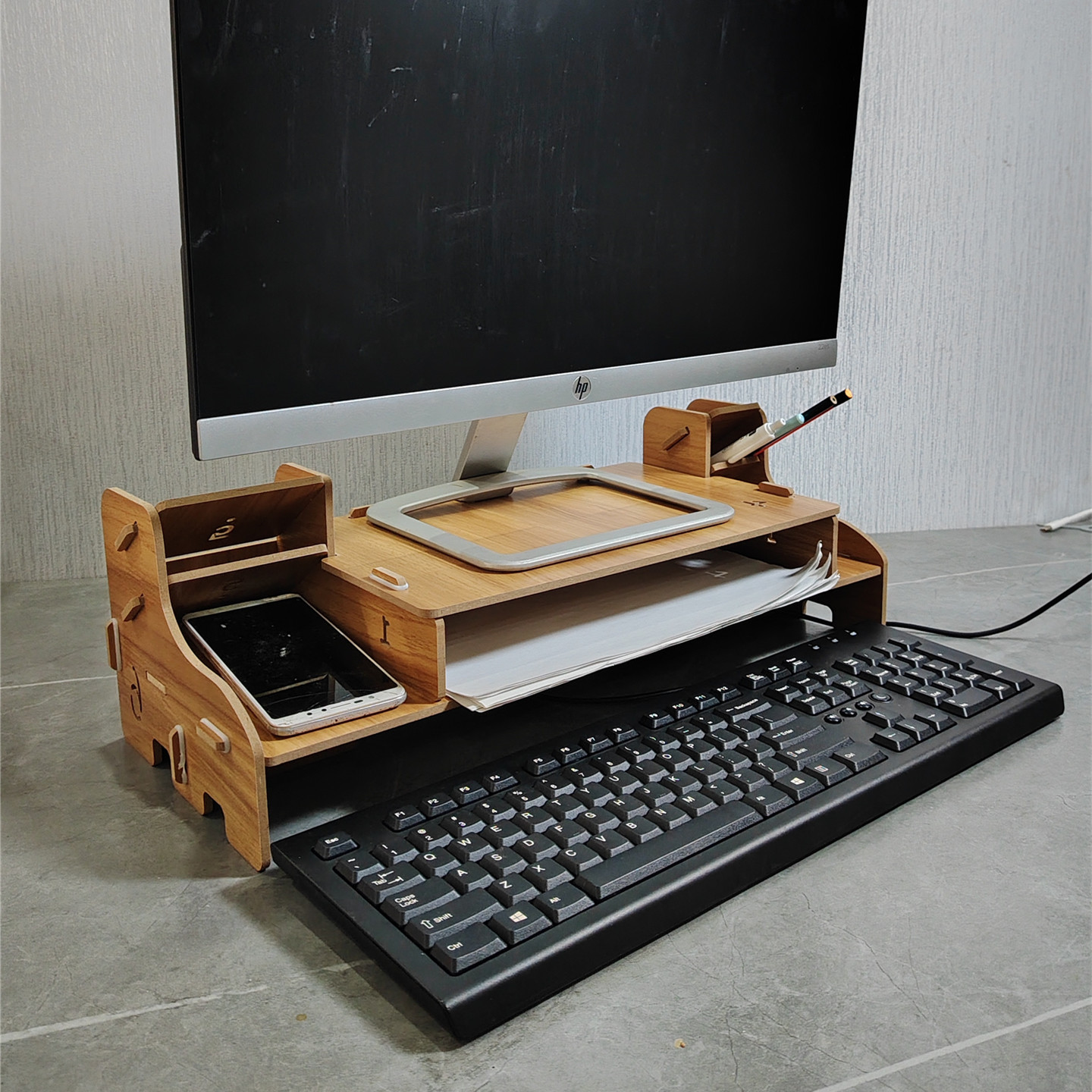 电脑增高架键盘收纳工位置物架