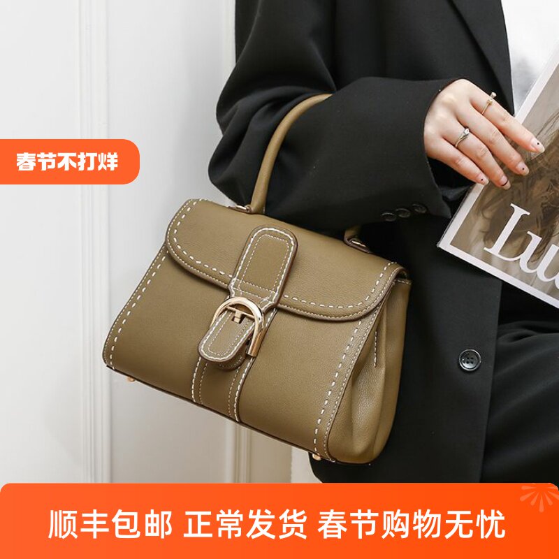 马鞍包高档马蹄扣凯莉单肩斜挎包