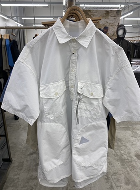 Alex日代 AndWander CORDURA typewriter SS over shirt 立领短袖