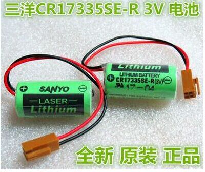 全新原装正品 SANYO三洋CR17335SE-R 3V PLC锂电池CR2/3A带插头