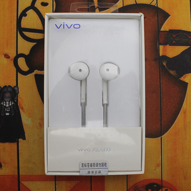 vivo xe680 原装耳机x27x23z3z5xiqoo通用半入耳原配线控小米华为
