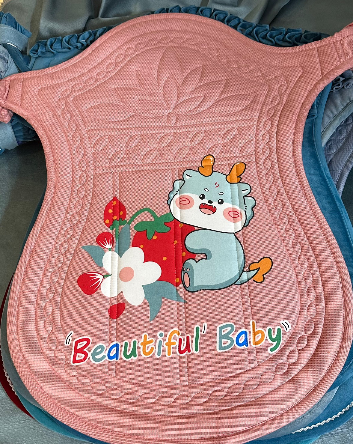 新款贵州云南老式传统婴儿背带卡通刺绣绣花背袋巾扇四季绑带双肩