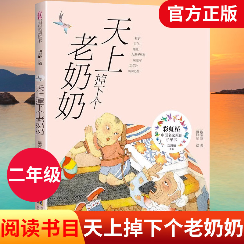 DY 天上掉下个老奶奶 汤素兰 著 凌晓星 绘 彩虹桥中国名家原创桥梁书 安徽少年儿童出版社 儿童文学童话故事书小学生课外阅读书籍