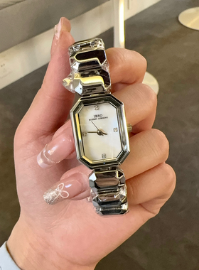 IBSO新款简约方块白月光韩系小众女表气质百搭小表盘钢带高级感