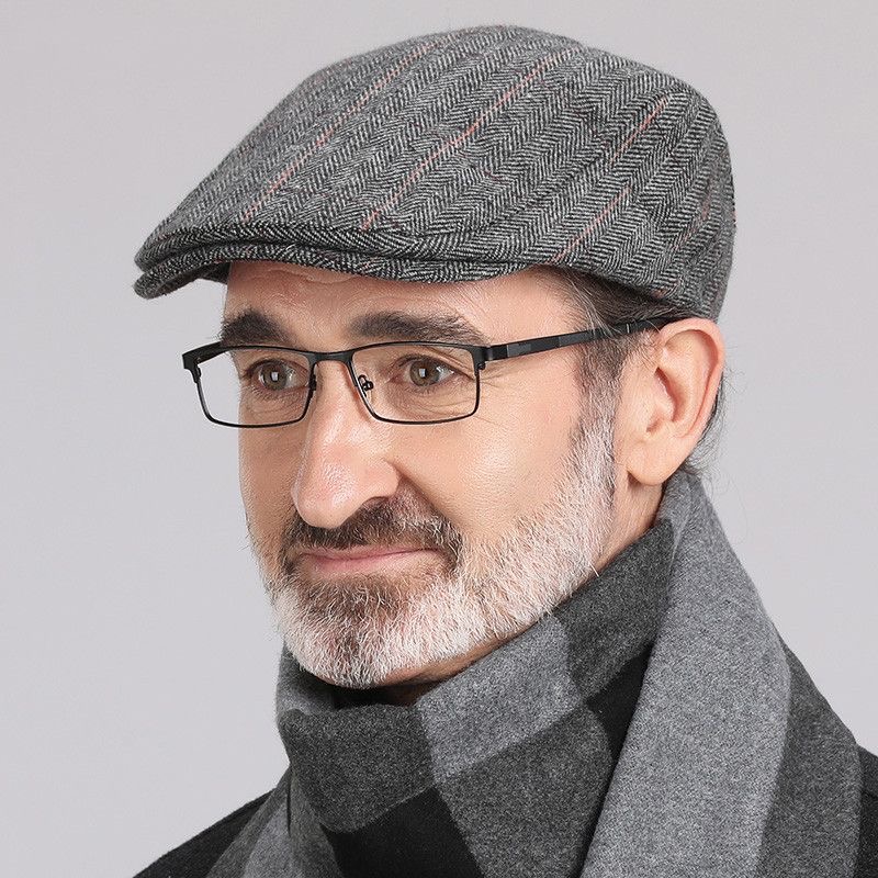 中老年人帽子男士春秋款鸭舌贝雷帽老人爷爷休闲老头爸爸帽前进帽
