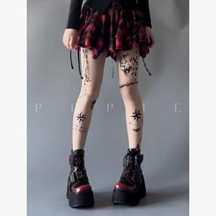 PPPIE Enya 9.5cm牛皮红擦色厚底鞋！！