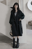 现货2022秋季新品中长款撞色拼接风衣货号9688P150K218，女装风衣，时倾STUDIO