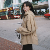 现货2022秋季新款连帽短款风衣L502P105控158，女装风衣，时倾STUDIO