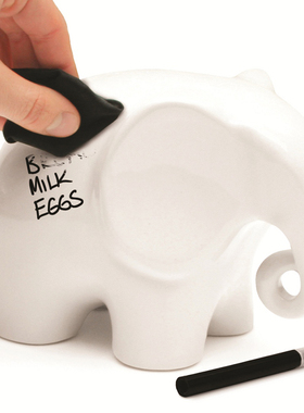 英国Luckies 可擦拭记事本大象创意备忘录可爱卡通便签桌面白板