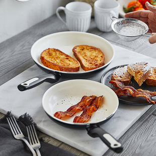 美国 GreenPan 黑色陶瓷不粘涂层加固耐用健康平底锅煎锅燃气用