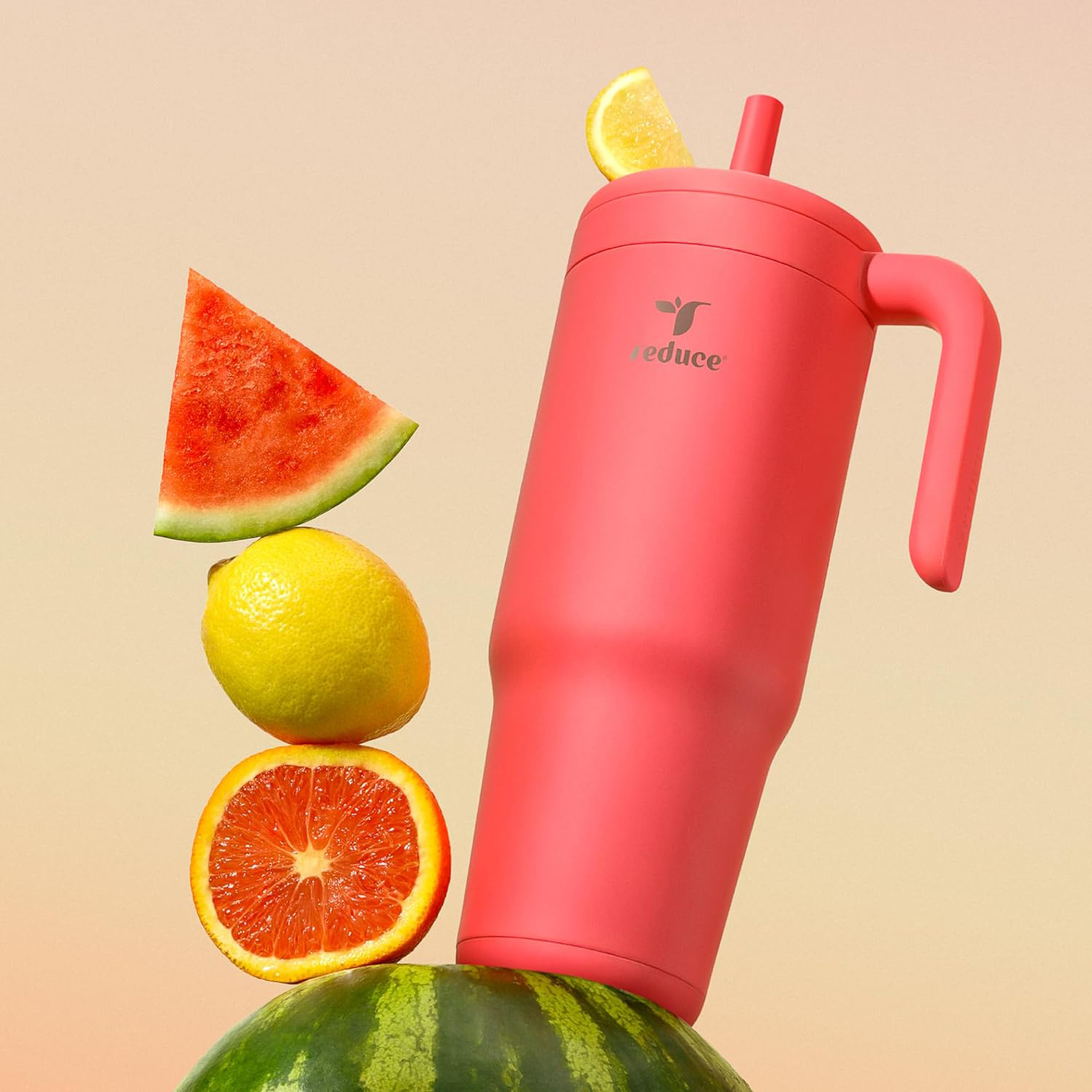 美国代购REDUCE不锈钢咖啡杯子马克杯水杯保冷杯饮料杯车载大容量