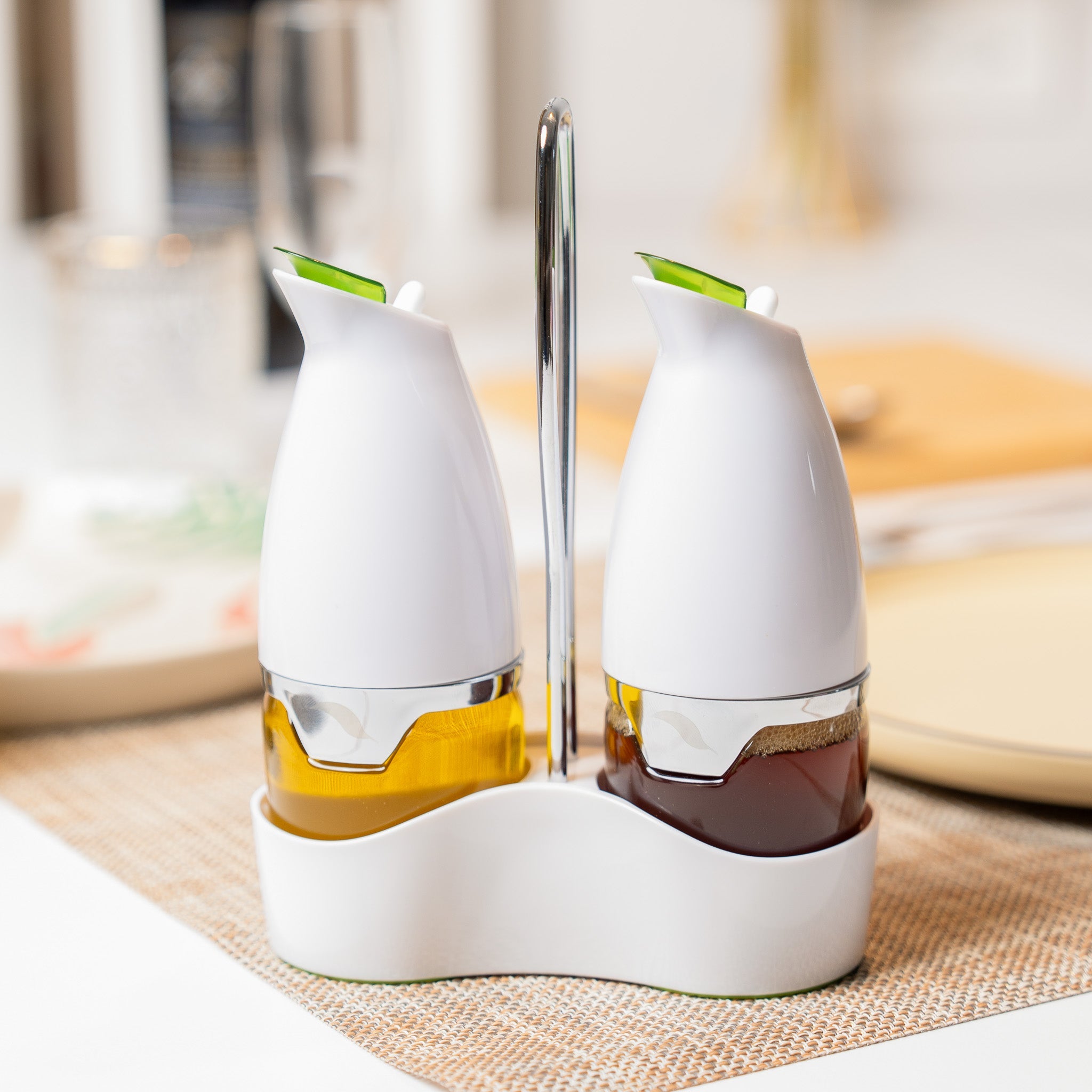 美国 Prepara 防滴漏玻璃油瓶家用油壶醋酱油瓶子厨房调料瓶套装