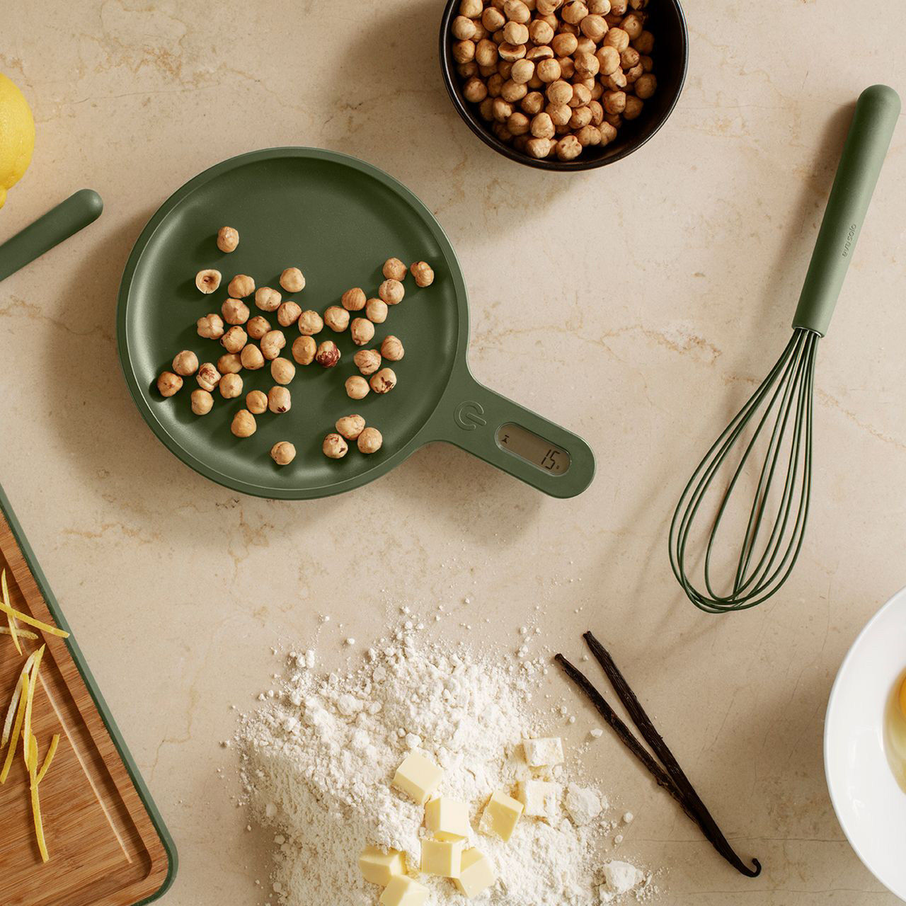 丹麦代购 Eva Solo 绿色手柄烘焙打蛋器厨房电子秤硅胶糕点油刷子