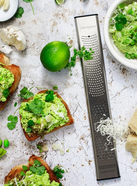 美国 Microplane 二合一削丝刨屑器芝士碎柠檬屑擦奶酪丝磨巧克力