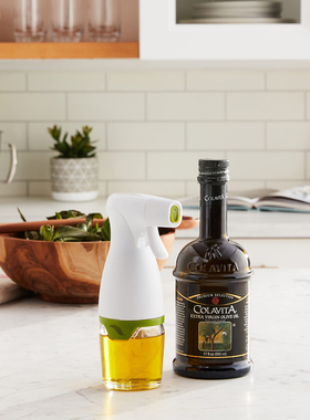 美国 Prepara 喷油瓶防滴漏玻璃油瓶橄榄油雾化出油柱状出油油壶