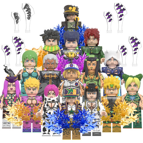 动漫JOJO大冒险天气预报拼插积木