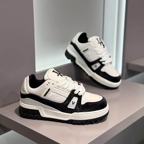 潮路达2025春季新款厚底休闲板鞋