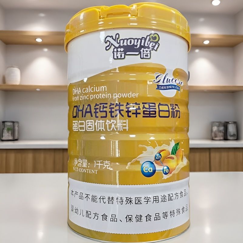 1罐【买多优惠】诺一倍 DHA钙铁锌蛋白粉1000g/罐
