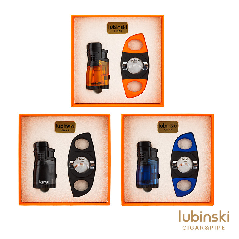 LUBINSKI雪茄套装火机雪茄剪两件套三直冲防风火机鲁宾斯基