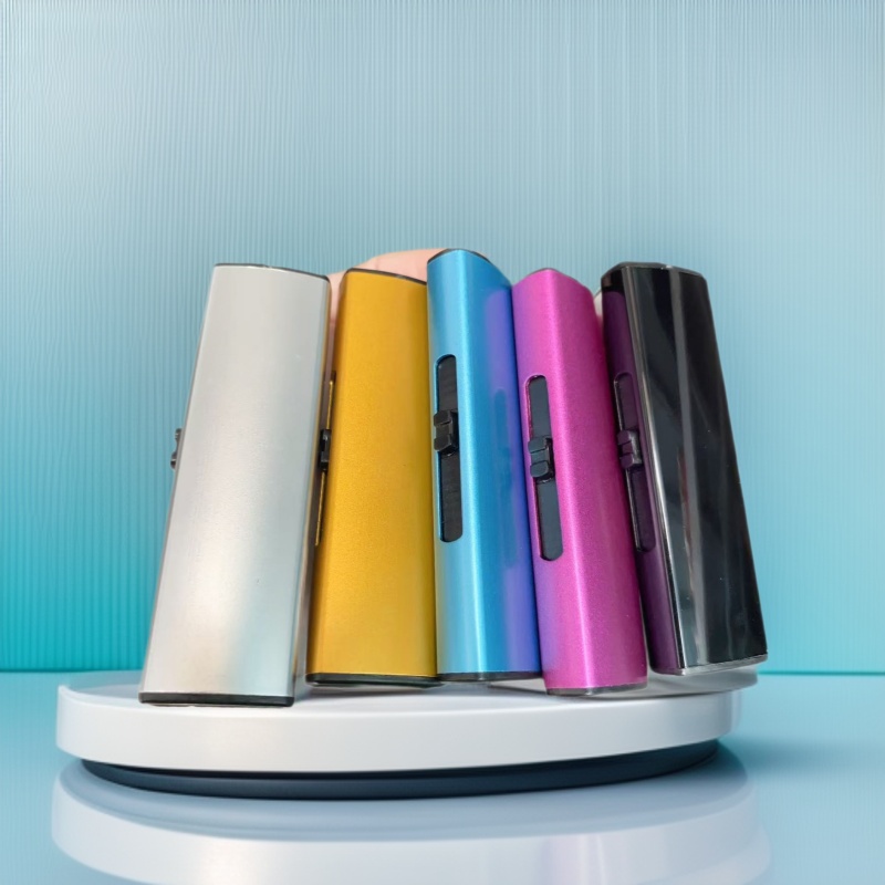 滑动点火金属创意个性打火机加工LOGO便携点火器厂电子防风打火机