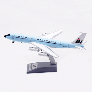 Inflight 1:200 布兰尼夫航空 B707-200 N7072 合金飞机模型 蓝色