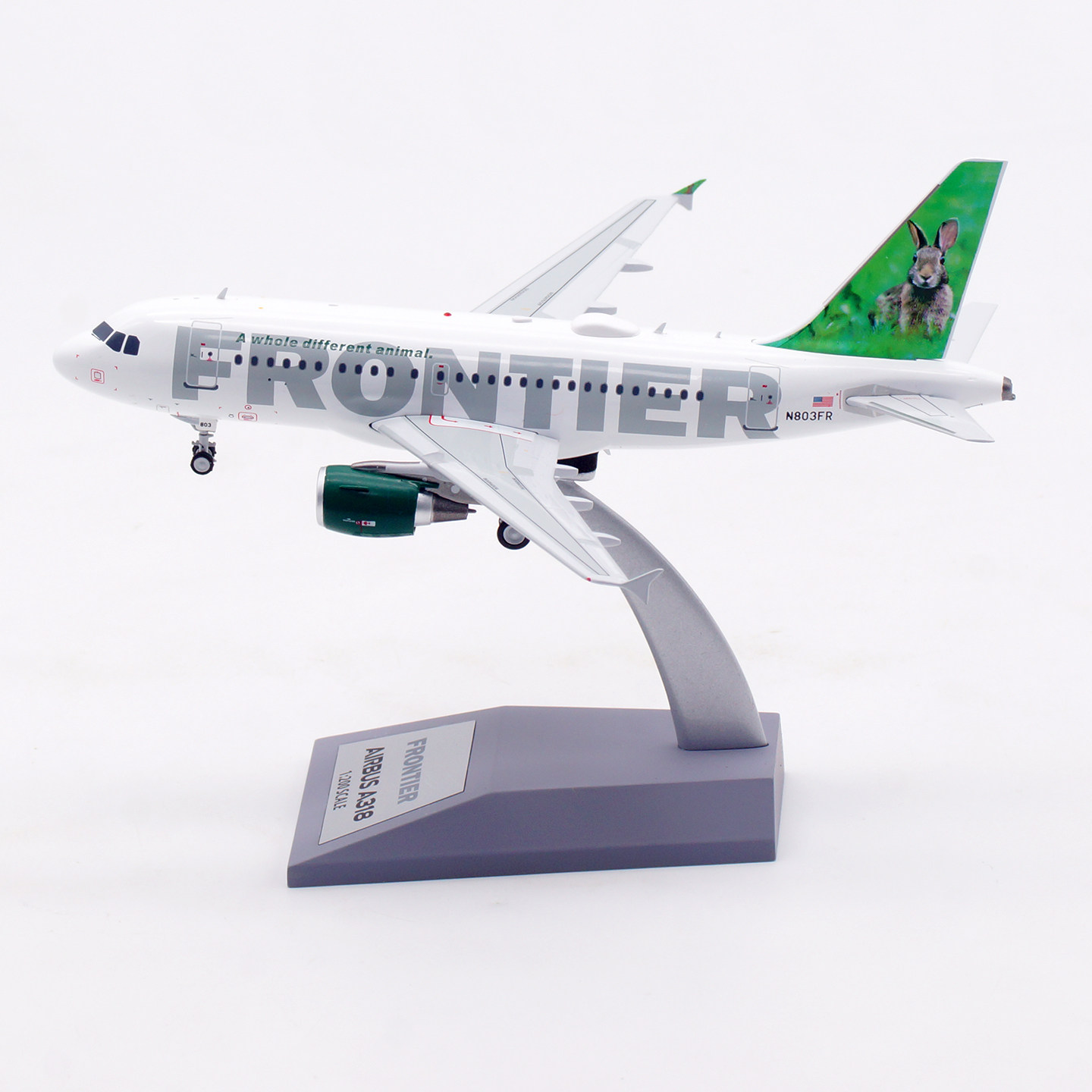 Inflight 1:200 边疆航空 空客 A318 N803FR 合金 飞机模型