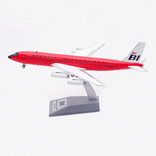 Inflight 1:200飞机模型 合金 布兰尼夫 波音B707-200 N7075 红色