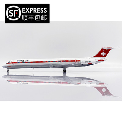 JC Wings 1:200 瑞士航空 麦道 MD-82 PH-MBZ 抛光 合金 飞机模型
