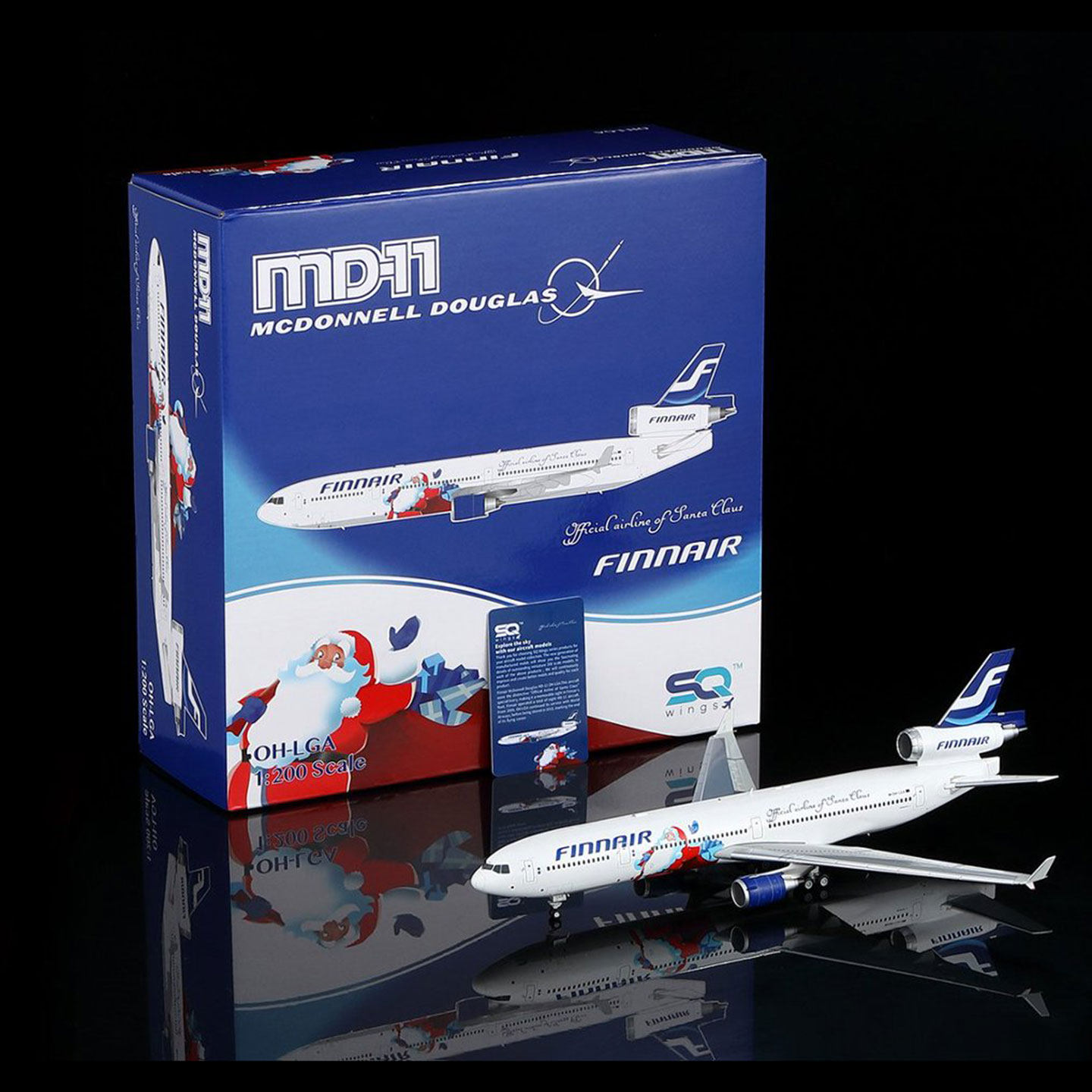 SQ Wings 1:200芬兰航空 MD-11 OH-LGA LGB LGC LGD LGF 圣诞涂装