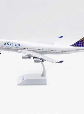 JC Wings 1:200 美国联合航空B747-400 N175UA 襟翼 飞机合金模型