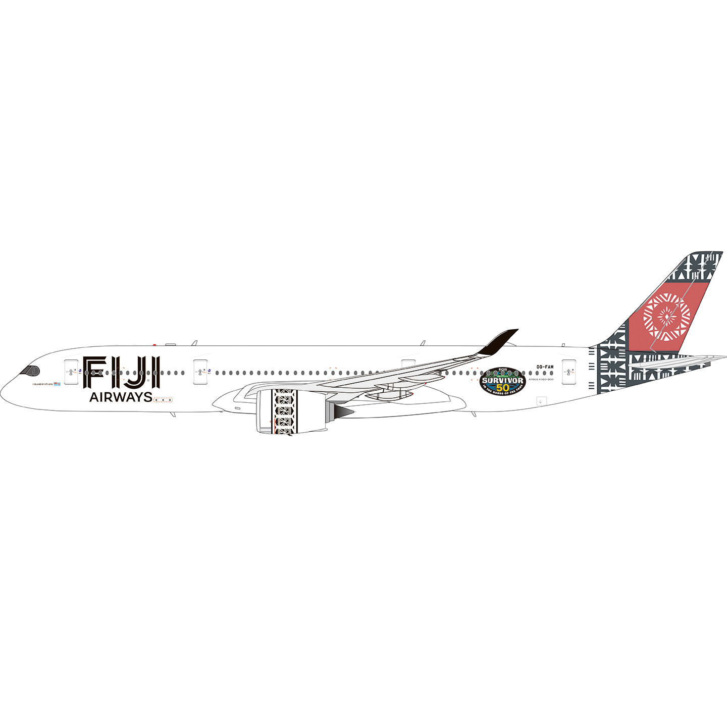 AV1400斐济航空A350飞机模型