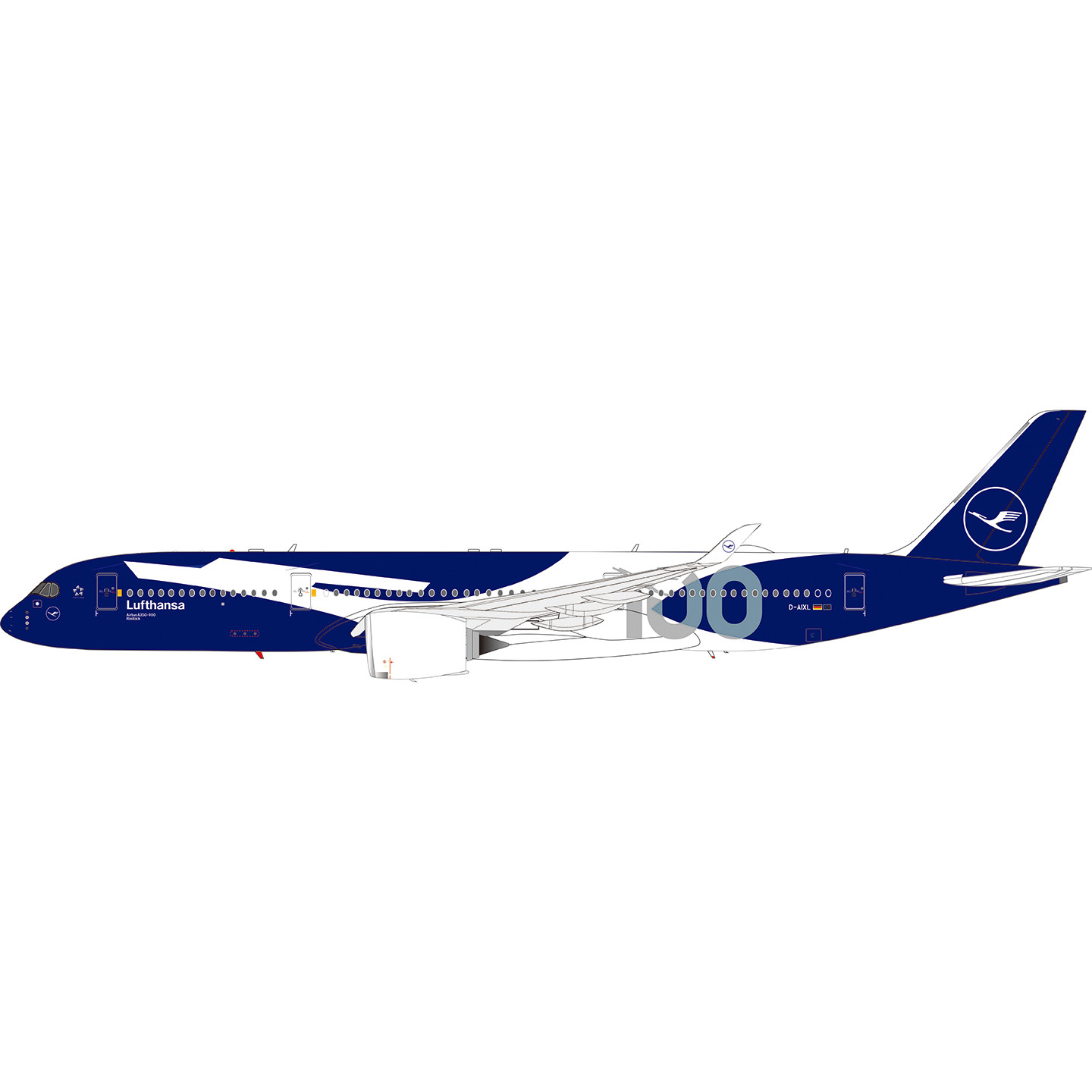 汉莎A350-9001400飞机模型