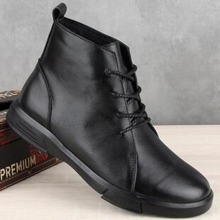 2025新款真皮马丁靴秋冬英伦高帮男皮鞋头层牛皮商务休闲潮流皮靴