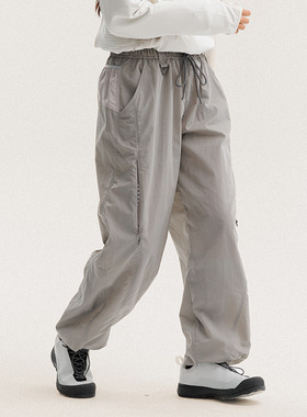 户外登山裤子男款爬山速干伞兵裤反光超轻防风防泼水宽松休闲裤