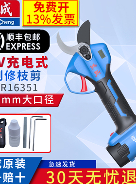 东成DCPR16351F2S电动修枝剪子充电式园林果树剪粗树剪树枝锂电