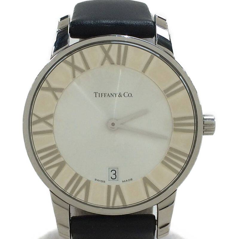 tiffany蒂芙尼男表石英z1800.11.10a21.a52a二手表原装正品98新