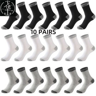 10 pairs large size socks for men cotton football sport sock