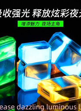 Windproof luminous quicksand lighter Interne celebri lighter