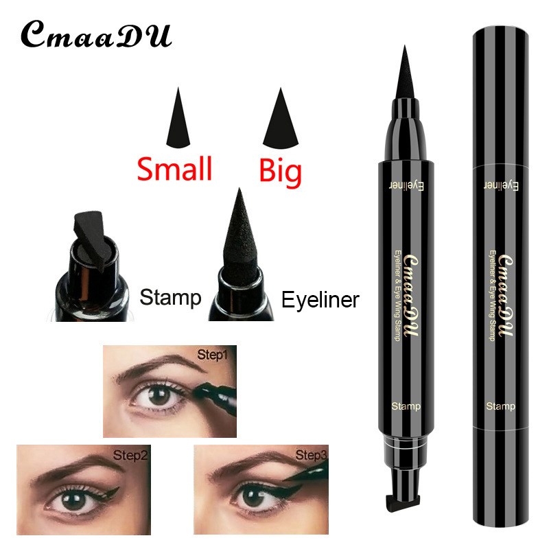 CmaaDU Eyeliner Pencil Double Head Fast Dry Eye Lin 眼线笔
