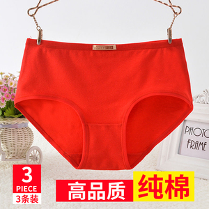 女士内裤女纯棉夏季胖mm三角裤头