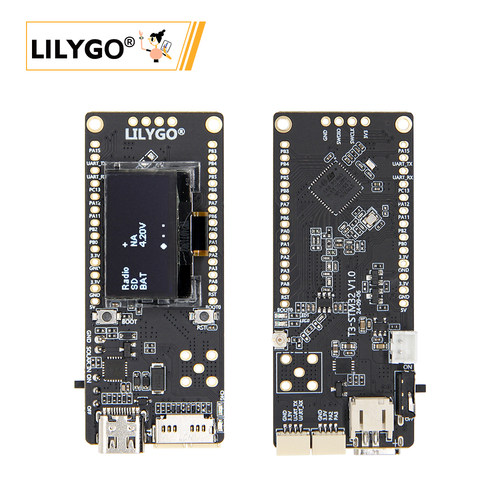 LILYGO® T3 STM32 LoRa STM32WL 55CCU6带OLED 0.96寸 开发板