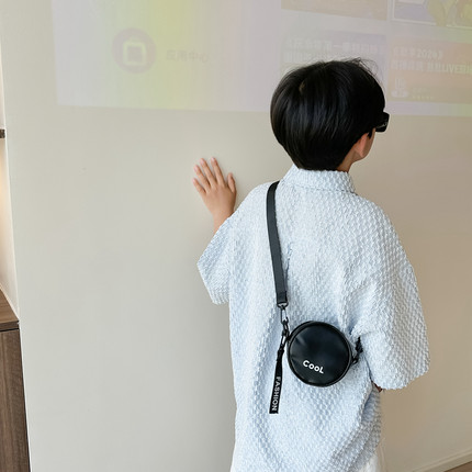 儿童包包时尚男童小挎包韩版简约宝宝外出零钱包小女孩配饰斜挎包